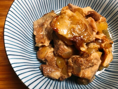 4倍濃縮めんつゆで作る豚軟骨の煮物